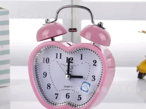 Bell Table Alarm Clock – Apple Shape | Decorative Wall & Table Clock