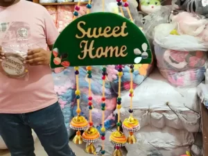 Sweet Home Half Moon Wall Hanging – Home Décor