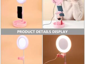 1PC Mirror Ring Shape LED Lamp – Phone Live Streaming Bracket