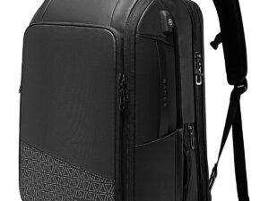 Bange BG-22005 Large Capacity Expandable Weekender Carry On Backpack (Black)