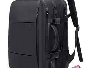 Bange BG1908D Large Capacity Expandable Multi-Purpose Business & Travel Backpack (Black)