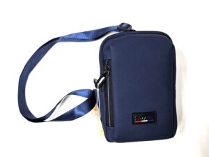 Solid Color Square Men’s Fashion Zipper Canvas Crossbody Bag