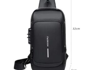 Multifunction Patent Leather Waterproof Crossbody Anti-Theft Travel Bag