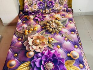 China Premium 3D Design Bed Sheet