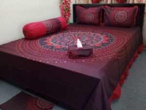 8 Pieces King Size Panel Bed Cover Set