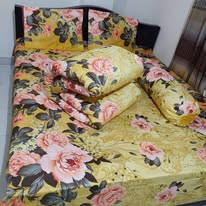 Luxury Twill Cotton King Size Bed Sheet - 4 Pieces Set