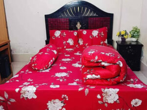 Luxury Twill Cotton King Size Bed Sheet - 4 Pieces Set