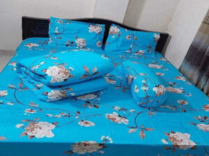 Luxury Twill Cotton King Size Bed Sheet - 4 Pieces Set