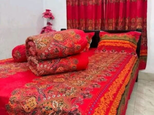 Luxury Twill Cotton King Size Bed Sheet - 4 Pieces Set