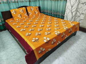 Luxury Twill Cotton King Size Bed Sheet - 4 Pieces Set
