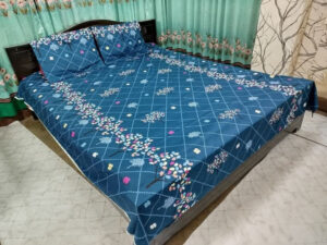 Luxury Twill Cotton King Size Bed Sheet - 4 Pieces Set