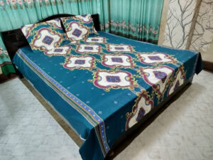 Luxury Twill Cotton King Size Bed Sheet - 4 Pieces Set