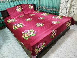 Luxury Twill Cotton King Size Bed Sheet - 4 Pieces Set