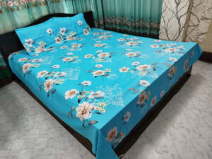 Luxury Twill Cotton King Size Bed Sheet - 4 Pieces Set