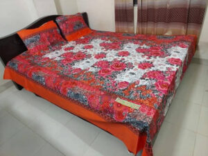 Luxury Twill Cotton King Size Bed Sheet - 4 Pieces Set