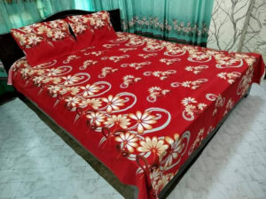 Luxury Twill Cotton King Size Bed Sheet - 4 Pieces Set