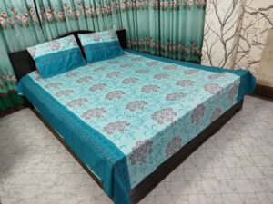 Luxury Twill Cotton King Size Bed Sheet - 4 Pieces Set