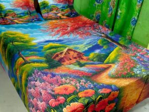 King Size Luxury Panel Bed Sheet With Two Pillow Covers