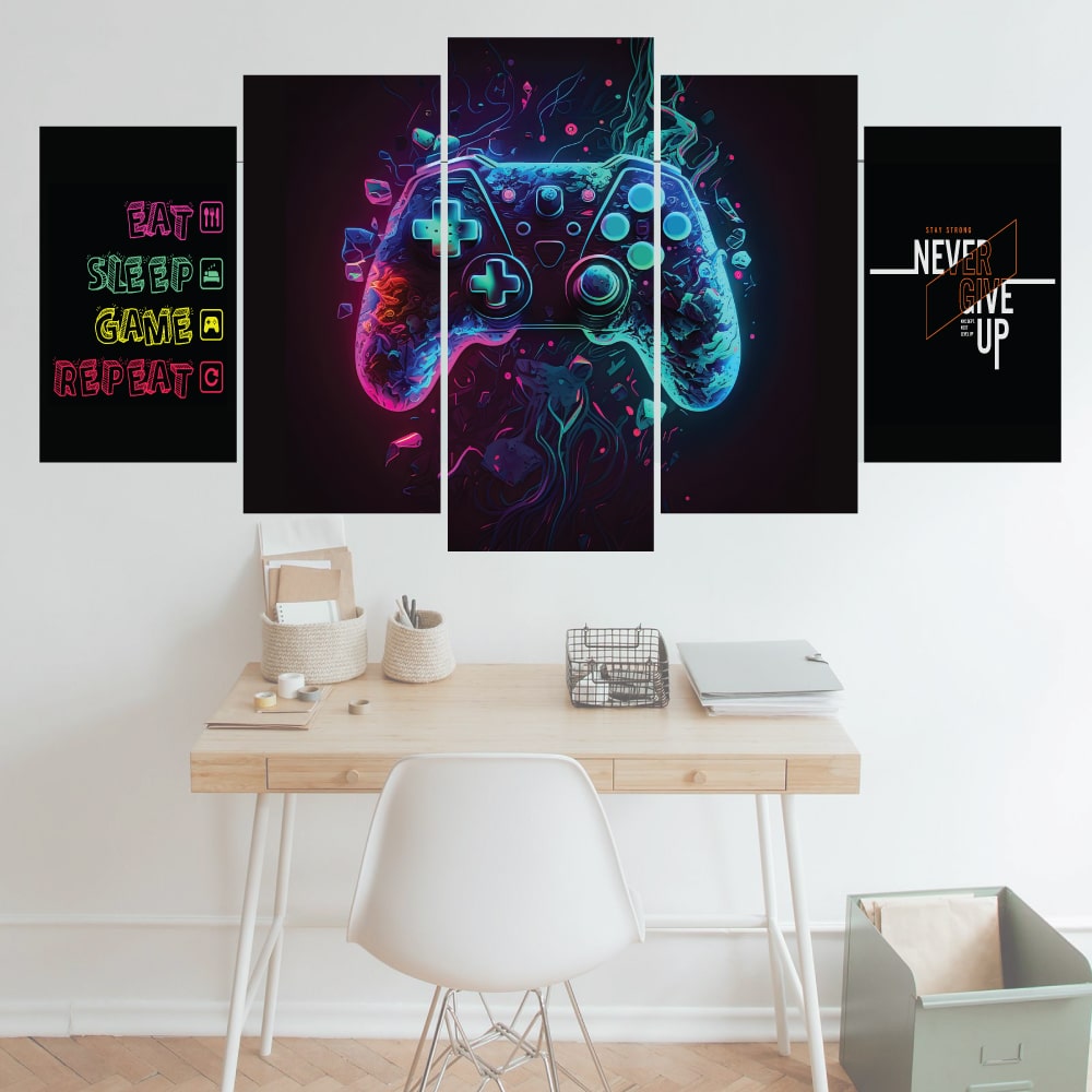 0737928_gaming-5-part-canvas-wall-art-perfect-for-gamers