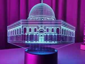 GearUP Acrylic Multicolor Night Lamp – Al-Aqsa Mosque