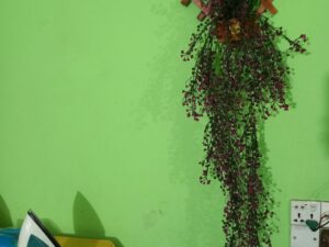 Artificial Flower Lota & Creeper with Unique Wood Hanger – Free for Wall Decoration