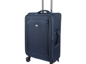 24Inch Soft Suitcase/Luggage 450D Jacquard RPET with PUX2 Waterproof (Blue – Original Export)