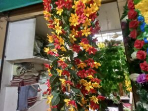 Artificial Flower Multicolor Jhuri-Style Hanging Plant – Unique Home Décor