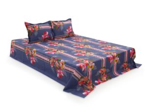 Double Bed Sheet with Two Pillow Covers
