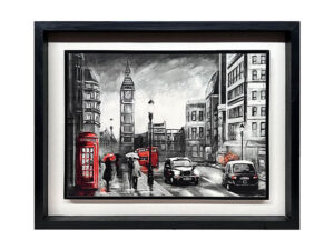 Wooden Photo Frame Canvas Paris City 21 x 17 Inch