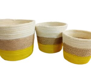 3-Piece Plant Basket Set (Sizes: 5, 6, 8 Inch)