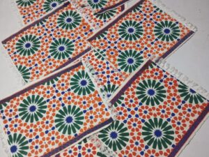 Cotton Print Table Runner Set – 7 Pieces