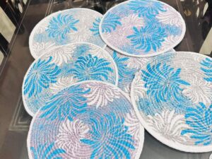 12-Inch Printed Placemats – 6 Pieces