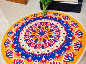 3ft Cotton Print Floor Mat / Rug