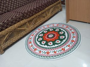 3ft Cotton Printed Floor Mat / Rug