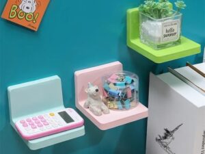 4 Pcs Multifunction Wall-Mounted Storage Rack Organizer – Kitchen & Bathroom Accessories