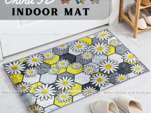 China 3D Door Mat Paposh – Water Absorbent Floor Mat (16x24 Inch) – Anti-Slip Indoor Mat for Home Use