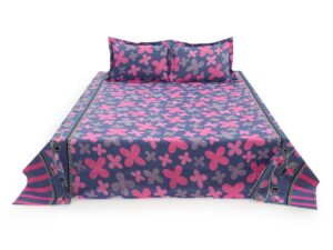 Double Bed Sheet with Two Pillow Covers