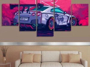 5-Pcs Wall Canvas Art Set – Ready to Hang for Living Room & Bedroom