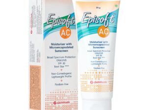 Glenmark Episoft AC Moisturizer with Sunscreen, SPF 30+ | For Men and Women, 75 gms