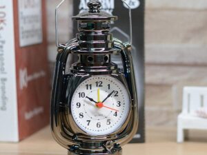 Christmas Creative Household Item – Retro Style Kerosene Lamp Alarm Clock | Table Lamp