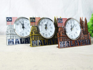 Silent Twin Tower Clock – Vintage Desktop Timepiece for Home Decor & Bedroom