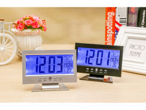 Digital LCD Date & Temperature LED Light Alarm Clock – Table Decoration