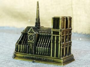 Notre Dame Cathedral Model Paris Landmark | Ancient Building Tourist Souvenir | Home Decor