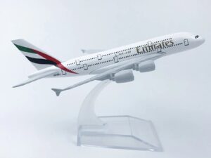 15 cm / 6 inch U.A.E Airplane Model – Alloy Diecast Ornament Plane Model Toy for Children & Collection Table Top