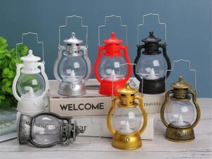 Retro Kerosene Night Light – Outdoor Camping Kerosene Garden Oil Lamp Lantern, Art Pendant, Christmas & Halloween Crafts Decorations