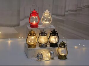 LED Vintage Lantern – Battery Operated Outdoor Hanging Antique Lamp for Camping, Garden, Patio, Home, Thanksgiving & Christmas