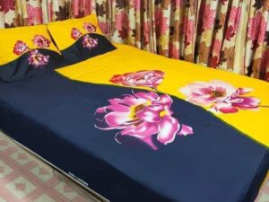 Home-Tex New High Quality Panel Cotton Bed Sheet Set (3 Pcs) – From Golden Plus