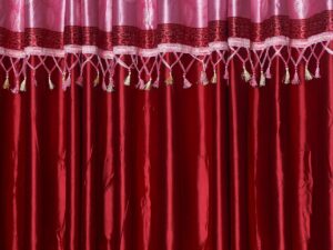 Designable Synthetic Curtain (Porda) – Colour: Cream, Red, Maroon, Blue, Chocolate, Pink From Suba International