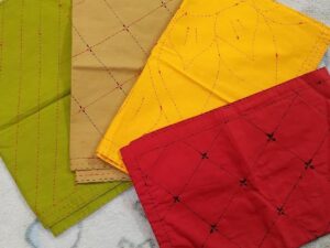 4 pcs Nakshi Katha for Baby — Sewed, Woven by Hand (Medium Size) — From Suba International