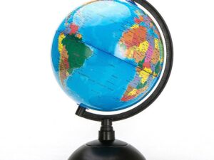 20cm Political District Plastic Ruler Globe – Globe Map of the World Geography Educational Toy Gift
